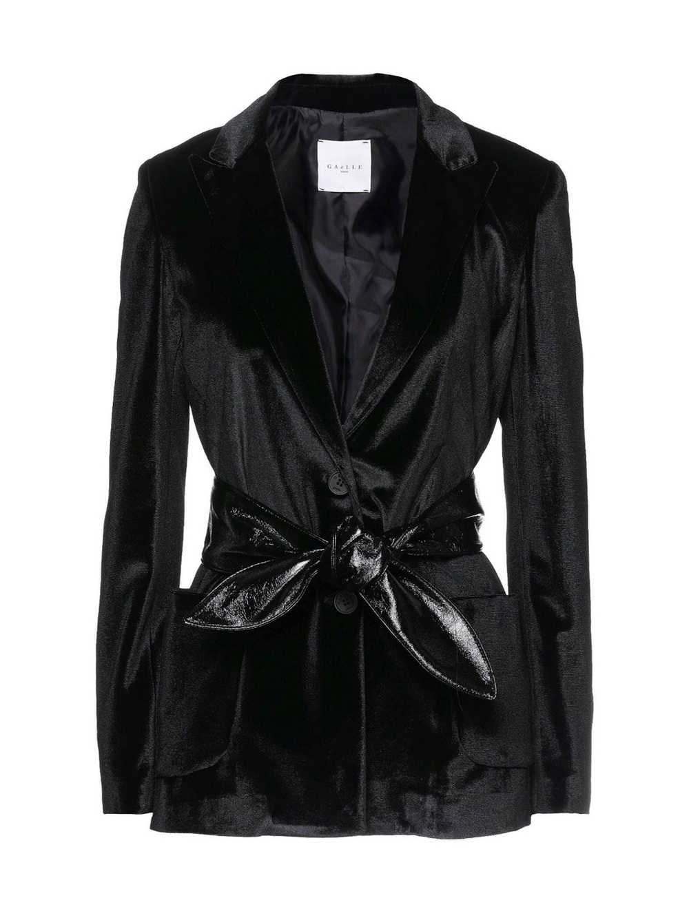 Black velour blazer